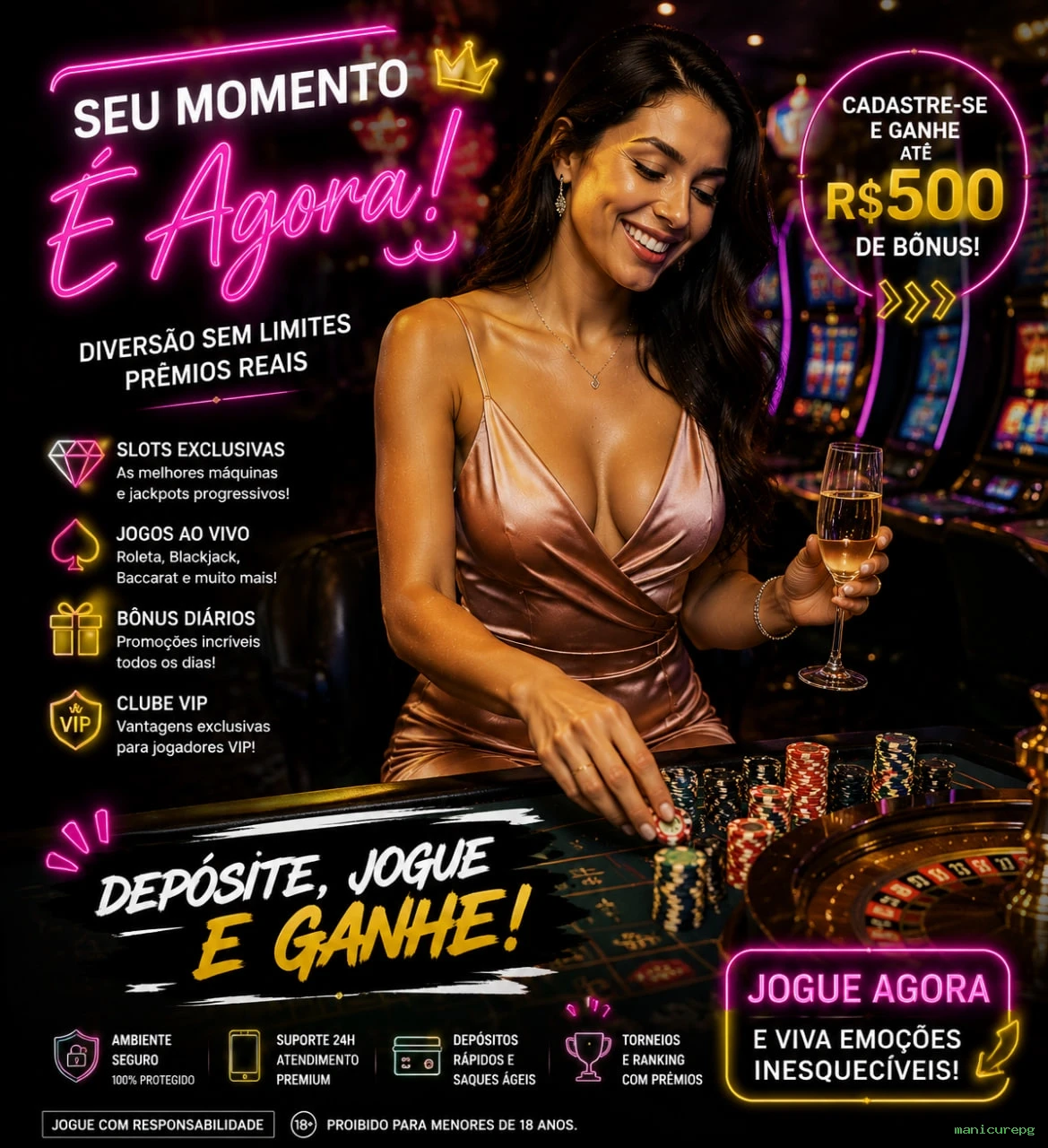 Imagem promocional dos jogos Fortune da manicurepg